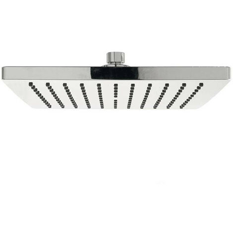 Soffione Quadrato Petalo 25Q mm 250x250x15 - in ABS Cromato - Anticalcare