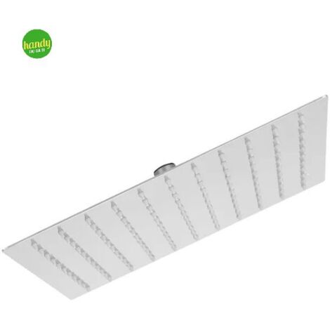 Soffione Quadrato Piatto Ambra Bathroom Dandelion In Acciaio 30 X 30 Cm