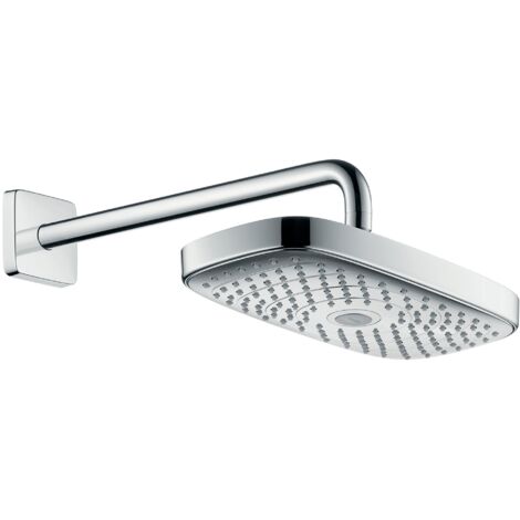 Soffione Raindance Select E 300 2jet con braccio doccia cromato da 390 mm