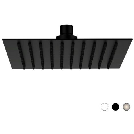 SOFFIONE SLIM QUADRO Bianco Opaco cm 25 x 25