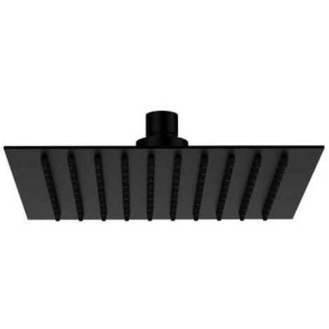 SOFFIONE SLIM QUADRO Nero Opaco cm 30 x 30