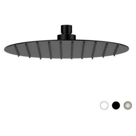 SOFFIONE SLIM TONDO Nero Opaco Diam. 300 mm