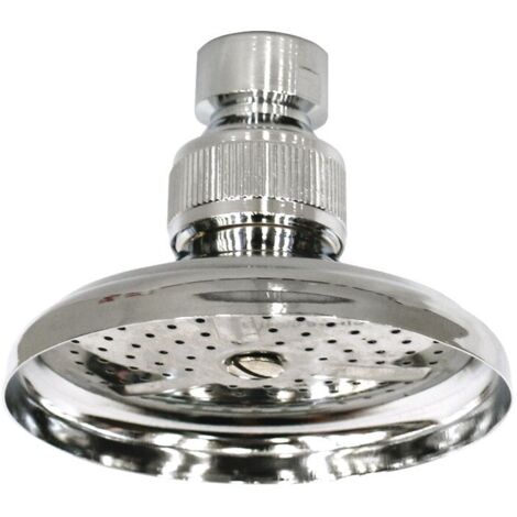 Soffione tondo 1/2" per doccia con snodo direzionabile - cromo