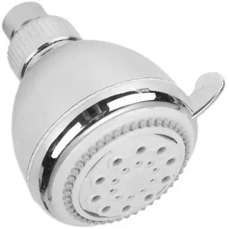 Soffione Tondo Ambra Bathroom Watch In Abs Cromo / Grigio 1/2 - ø 8,5 Cm 3 Getti
