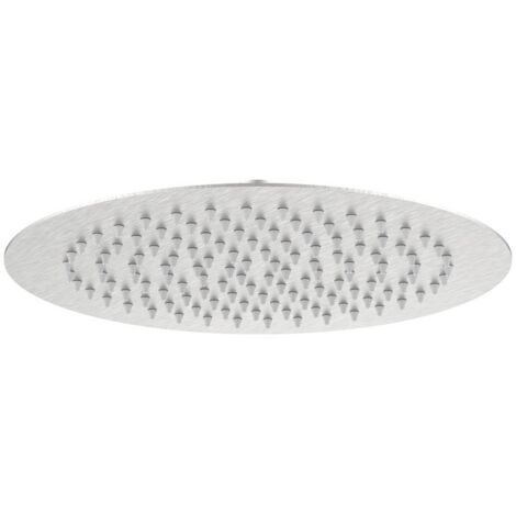 Soffione tondo diametro 25 cm acciaio spazzolato - serie Giove