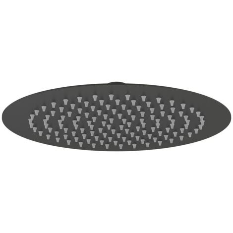 Soffione tondo diametro 25 cm gungrey - serie Giove