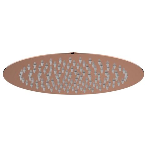 Soffione tondo diametro 25 cm rame lucido - serie Giove