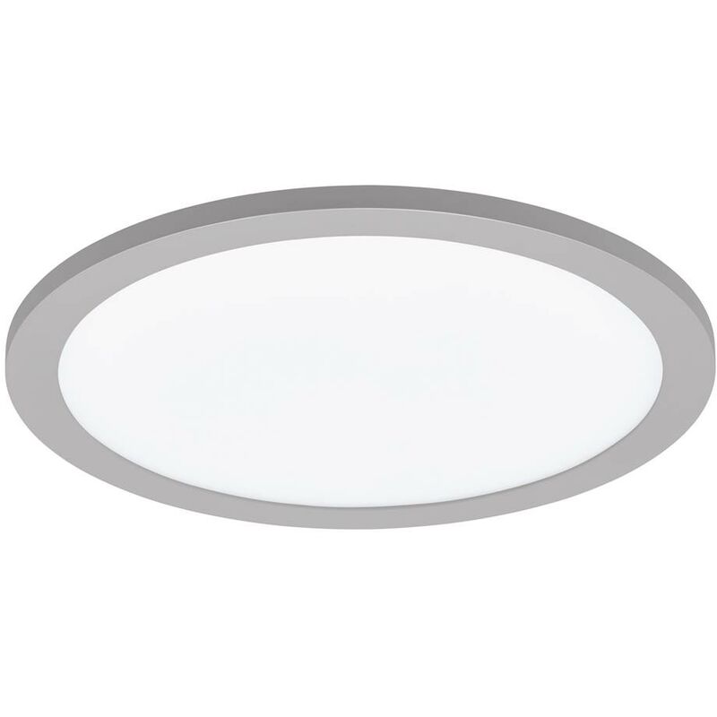 Image of Soffitto del led sarsina chiaro alluminio grigio bianco Ø30cm h: 5cm regolabile, come scatole galleggianti