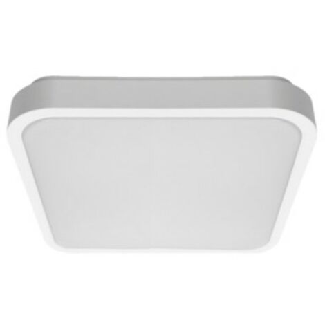 Soffitto Led 24w Cct Square White Silver Hydra 490513