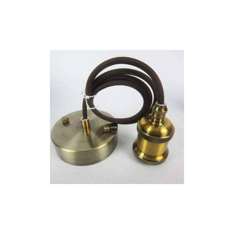 Soffitto luce d'annata antico bronzo e presa del