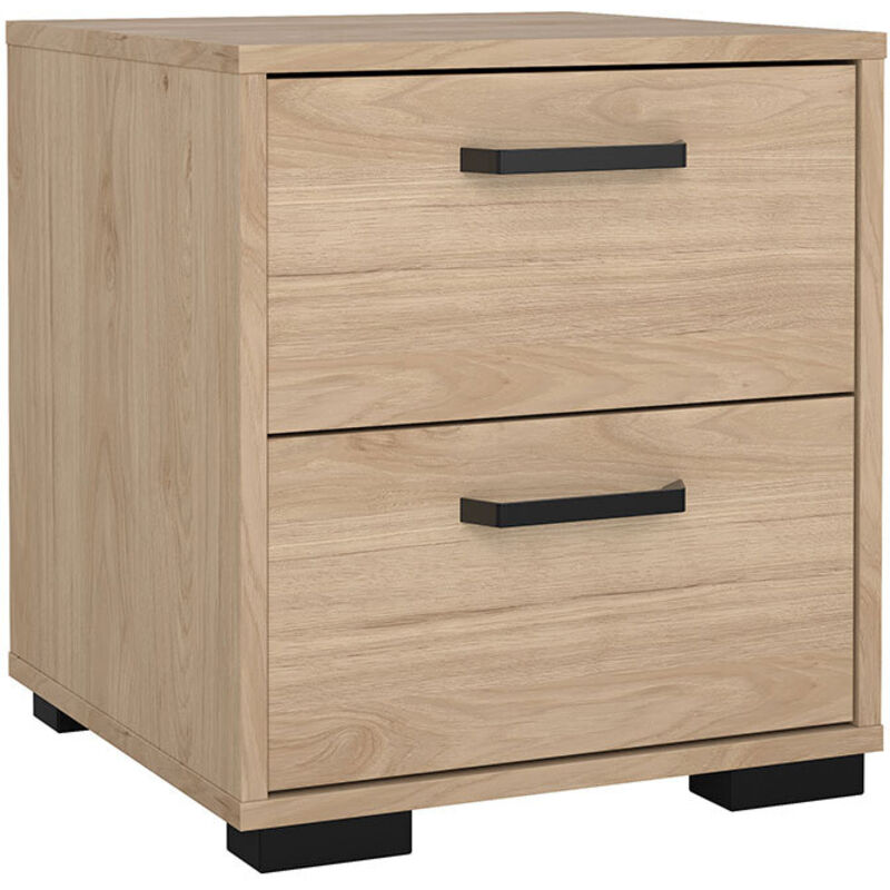 Ebuy24 Sofia Nachttisch 2 Schubladen Eiche Dekor.