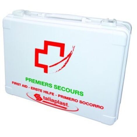 Sofop – Coffret de secours BTP pour 1 à 5 personnes – Support mural inclus – Coffret polypropylène – 560001