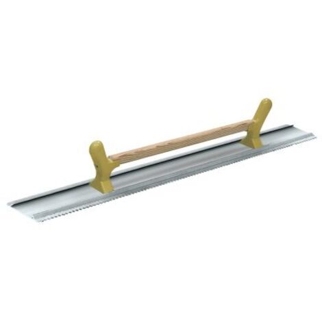Sofop – Règle à dresser aluminium 120cm – Largeur 120 mm – Poignée ergonomique – Pour enduit monocouche – Côté denté et lisse
