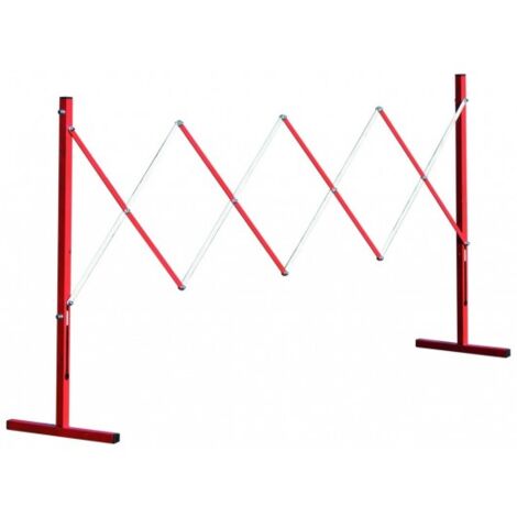 SOFOP TALIAPLAST - Barrière extensible de chantier rouge et blanche