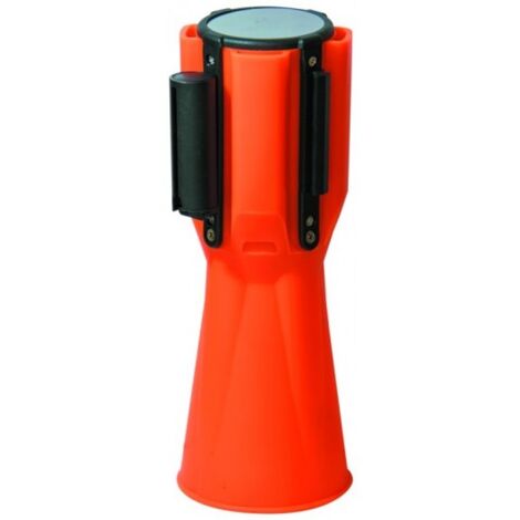 Taliaplast – Dérouleur de ruban de signalisation rouge/blanc 50mm x 3m – Fixation rapide sur cône 4kg – Balisage chantier efficace - 50mmx3ml
