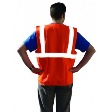 SOFOP TALIAPLAST - Gilet orange classe 2 baudrier