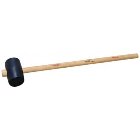 Taliaplast – Maillet bétonnière standard – Forme tonneau Ø90 mm – Longueur 80 cm – Manche en bois dur pour nettoyage bétonnières