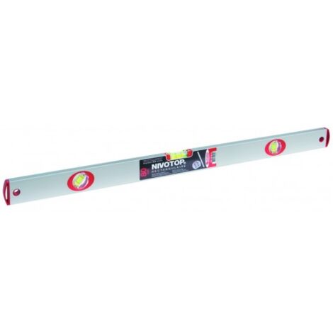 SOFOP TALIAPLAST - Niveau "NIVOTOP" aluminium rectangulaire 3 fioles 80cm