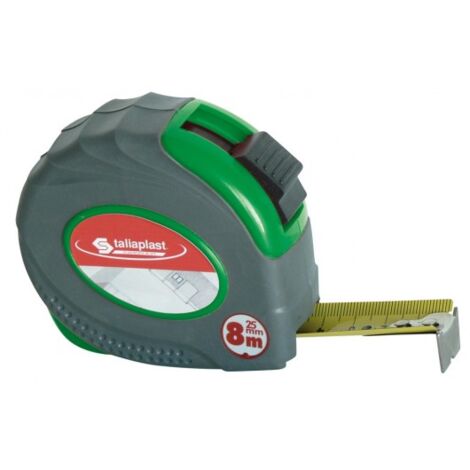 SOFOP TALIAPLAST - Octuple mètre boitier vert bi-matière 25mm (blister)