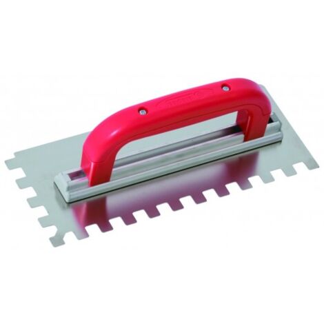 SOFOP TALIAPLAST - Platoir à colle inox 28x11 dents carrées 12mm