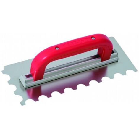 SOFOP TALIAPLAST - Platoir à colle inox 28x11 dents demi-lune 20x10mm