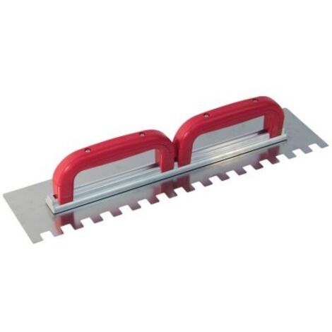 SOFOP TALIAPLAST - Platoir à colle inox 49x11,5 dents 15x15mm 2 poignées