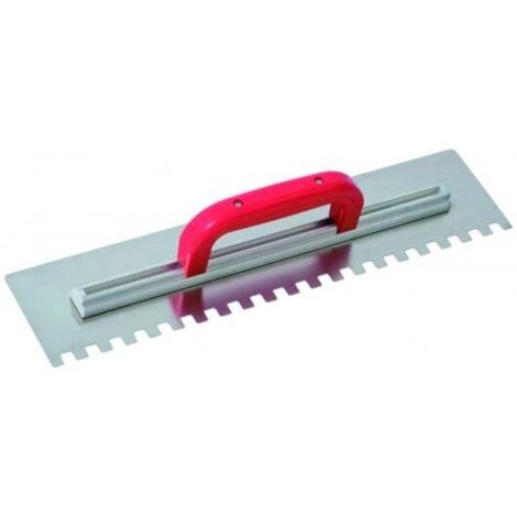 SOFOP TALIAPLAST - Platoir à colle inox 49x11,5 dents carrées 12mm