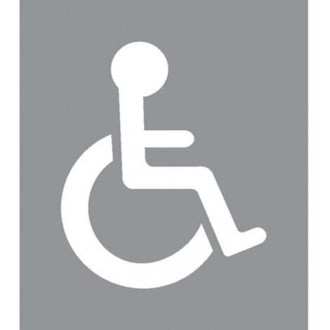 SOFOP TALIAPLAST - Pochoir "handicapé" 50x60cm (signalisation horizontale)