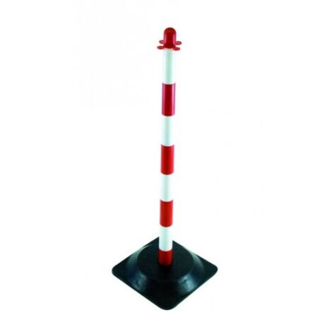 SOFOP TALIAPLAST - Poteau de support (h90cm) lest (2,800kg) rouge/blanc