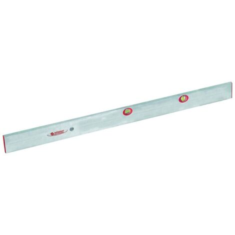 Taliaplast – Règle à niveaux de façadier 2,00m – Profilé aluminium 100x18mm – Tolérance 1mm/m – Fiole plexiglas incassable – Embouts en plastique