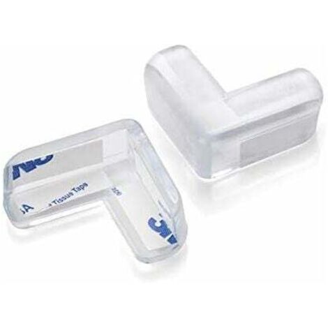 Soft Baby Corner Guards, Safe Child Protection Corner, 6pcs Transparent Furniture Table Corner Guards for Kids (L - Transparent Type Anti-Collision Corner) MUMU