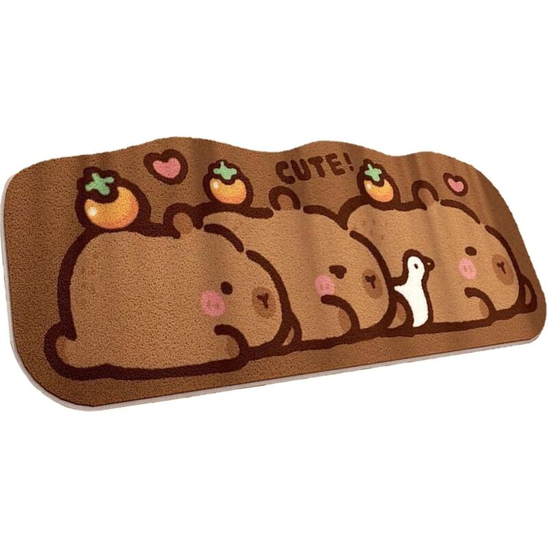 Soft, cashmere-like floor mat, bath mat, 40 x 120 cm, for home and office, non-slip floor mat