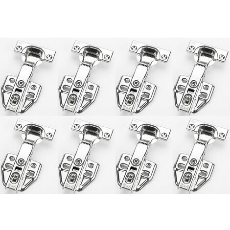 Soft Close Charnieres avec Amortisseur Hydraulique Fermeture Automatique Charnière pour Armoires de Porte Cuisine Bras droit