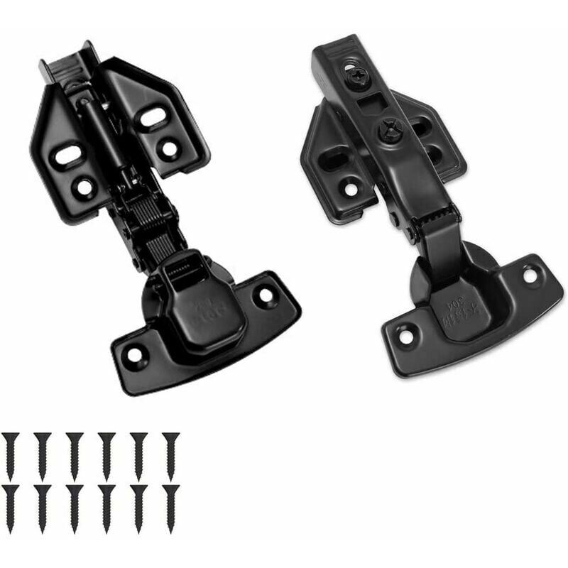 Soft Close Impiallacciatura Nera Antiruggine con