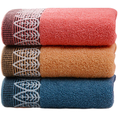 Soft Cotton Hand Towels(3-Pack,14x29inch) for Hand, Face, Gym and Spa (3-Colors)