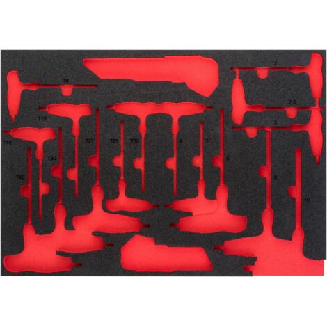 Soft foam insert ∙ empty ∙ V5175-L ∙ L x W x H: 563 mm x 393 mm x 35 mm
