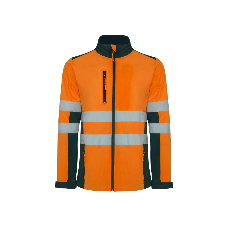 

Soft shell bicolor de alta visibilidad ANTARES HV9303 | L - Azul Marino/Naranja Fluor