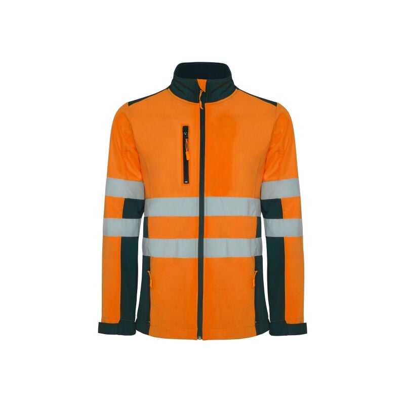 

Soft shell bicolor de alta visibilidad ANTARES HV9303 | XXL - Azul Marino/Naranja Fluor