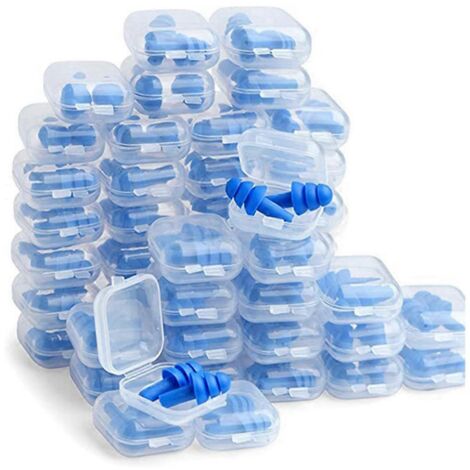 Soft Silicone Earplugs Waterproof Swimming Ear Plugs Reusable--