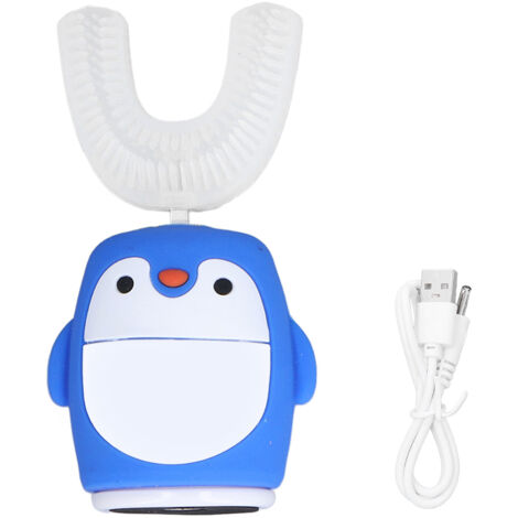 Soft Silicone U Shaped Toothbrush 360° Oral Cleaning Cartoon Electric Toothbrush for ChildrenLarge