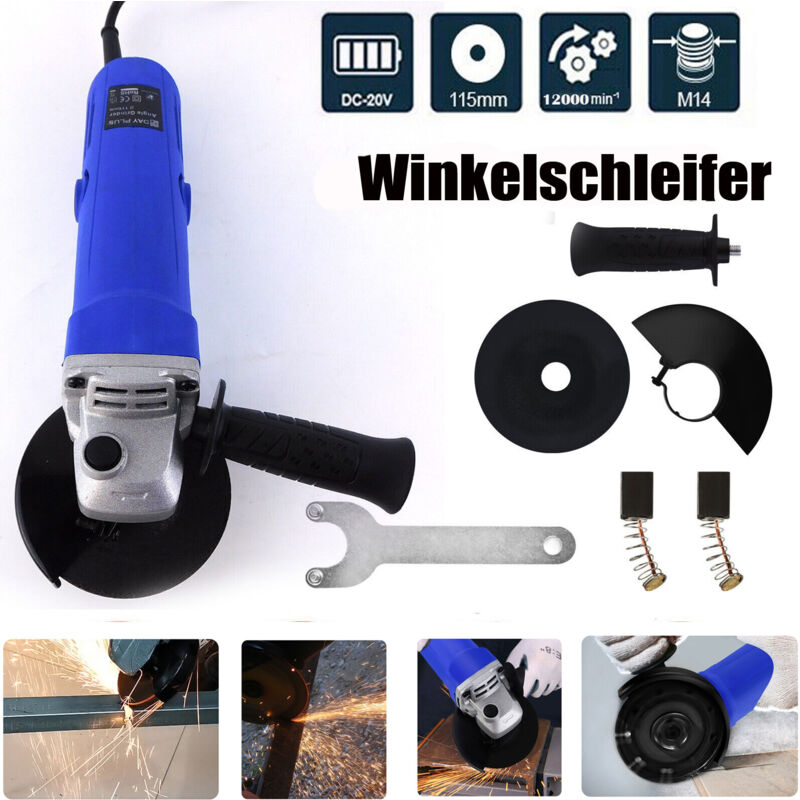 Image of Dayplus - Softgrip Trennschleifer Winkelschleifer ø 115mm Disc Drehzahlregelung 12000r/min