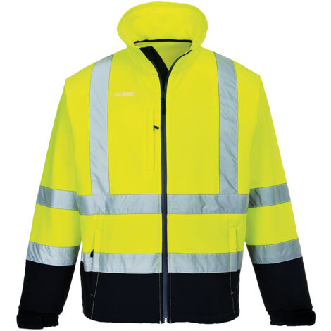 Softshell Bicolore (3 Couches) Couleur : Jaune/marine Taille 5xl - Portwest