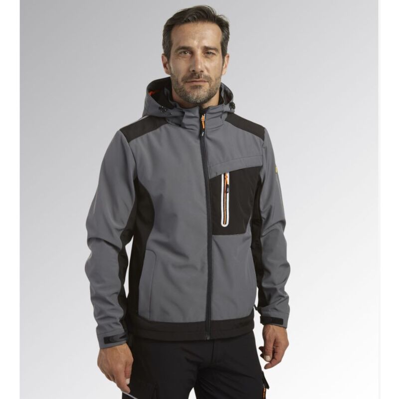 Softshell de travail grise DIADORA UTILITY Carbon tech 17594670437 L