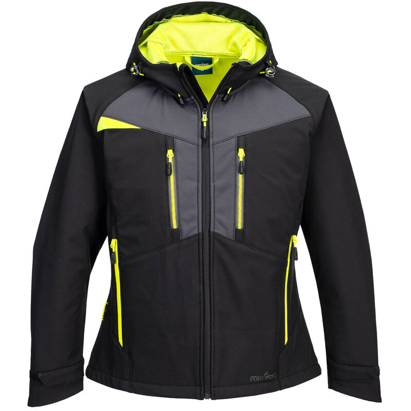 Portwest - softshell femmes dx4 (3 couches) - taille m - noir