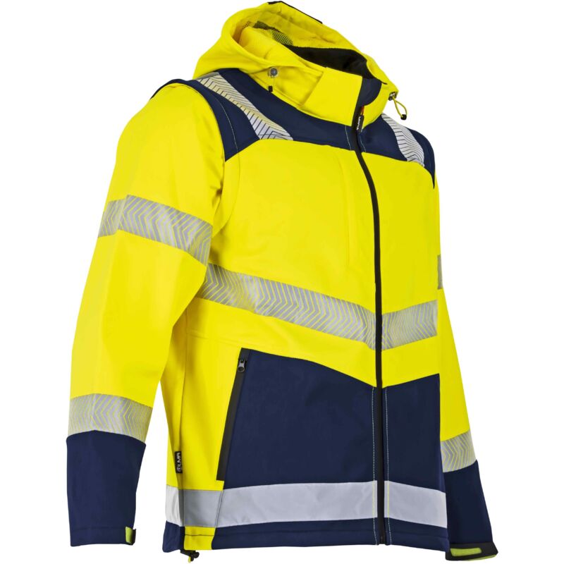 Veste haute-visibilité Viseur - Softshell 3 couches - Jaune/Marine - T5 xl LMA 2227 T5