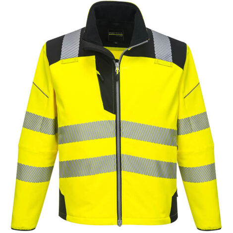 Softshell Haute-Visibilité PW3 couleur : Jaune/Noir taille XL - PORTWEST