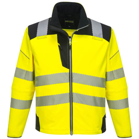 Softshell Hochsichtbarkeit Pw3 Farbe: Gelb/Schwarz Größe M - Portwest