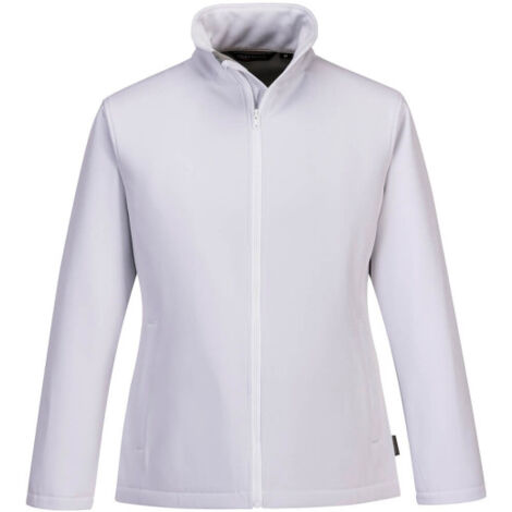 Softshell para mujer Print & Promo de cuello alto vestuario corporativo (2 capas) TK21 M Blanco