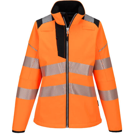 Softshell Pw3 Haute Visibilité Pour Femmes - Taille L - Orange/noir - Portwest
