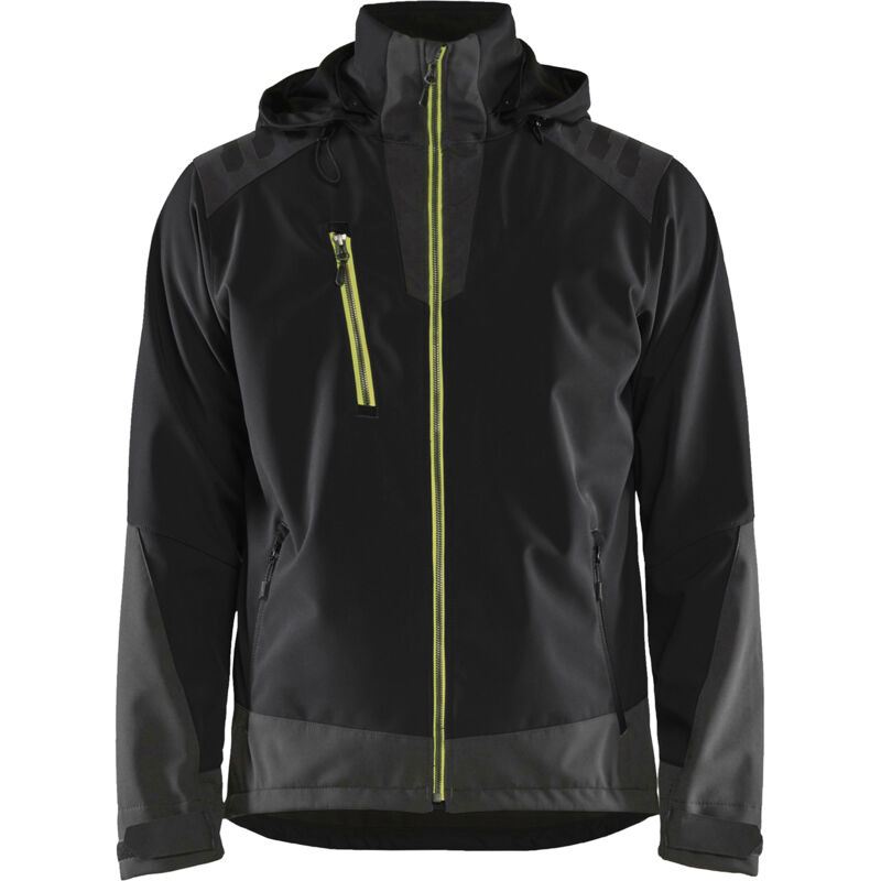 Blaklader - Softshell-jacke Wasserabweisend T.xxxl - Schwarz/jaune Fluo - 474925139933-xxxl
